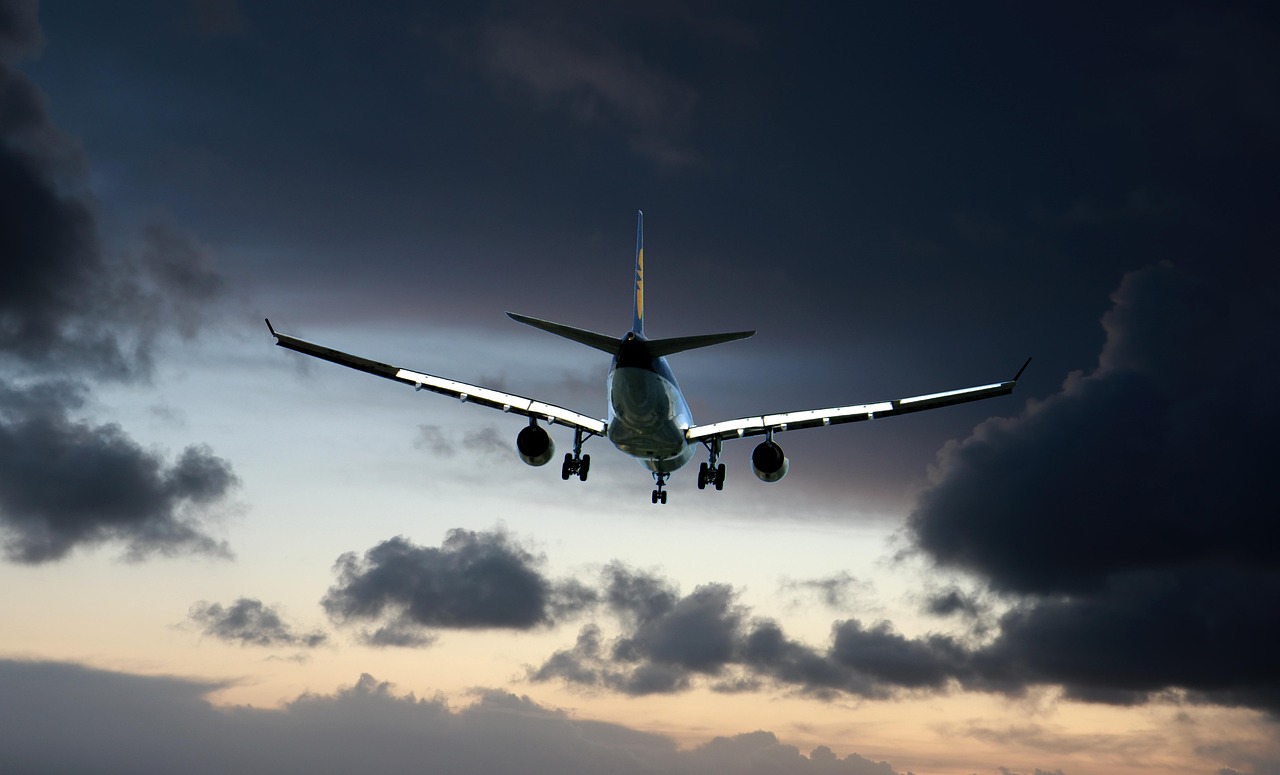 transport, plane, flight, sky, cloud, weather, sunset, nature, travel, aviation, pilot, air, suitcase, passenger, holiday, people
